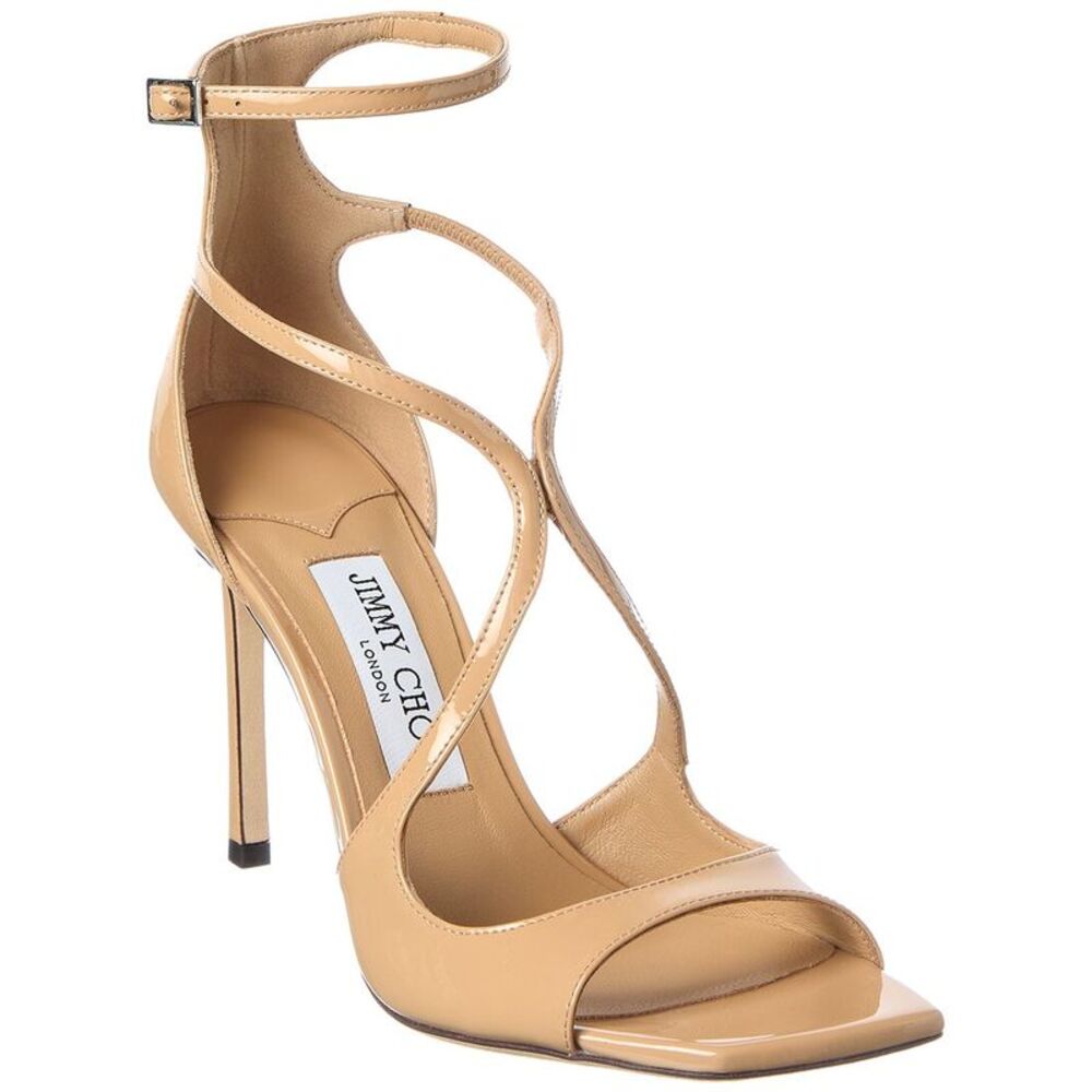 Jimmy Choo Azia 95 Patent Sandal, Beige